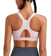 RUNNING GIRL High Impact Sports Bras for Women, Racerback Adjustable Straps Sports Bras for Women...