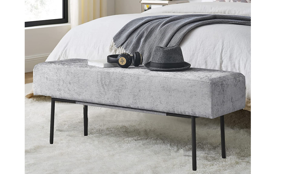 IAFIKE End of Bed Bench Bedroom Ottoman Bench Set Modern