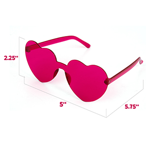 Heart Shaped Glasses 24 pk.