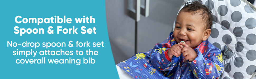 BIBaDO - Coverall Child Feeding Bibs, Lengthy Sleeve Bib, Straightforward to Clear Child Bibs for Consuming, Adjustable Excessive Chair Catch All 19 baby cover bib bibadoo bibs bibado bib shirt bib baby apron bib baby eating bib