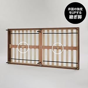【美品】LOWYA ベッドフレーム　シングル　ウォルナット　すのこ Amazon｜LOWYA ロウヤ ベッド ベッドフレーム ロータイプ