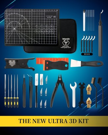 High-Quality 3D Printer Tool Removal Scraper Kit, 3 Types of Sharpened Blades and Sizes, 3D Printer Scrapers for Fast Separation Large Medium Small Models, Great 3D Printer Accessories Gifts 24 1