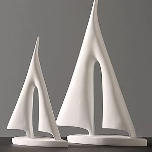 Amazon.co.jp: 事務室の置物 順風満帆を意味する 帆船の造形
