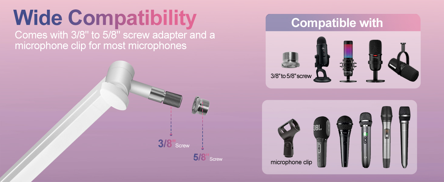low profile boom arm