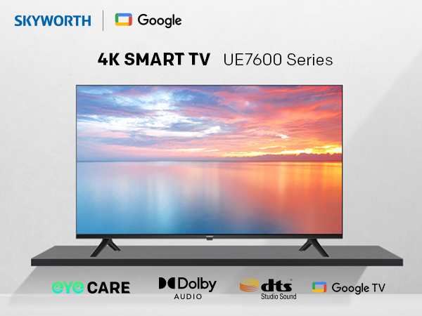 テレビ SKYWORTH Skyworth 43-Inch 4K UHD Smart TV, UE7600 Series Google TV