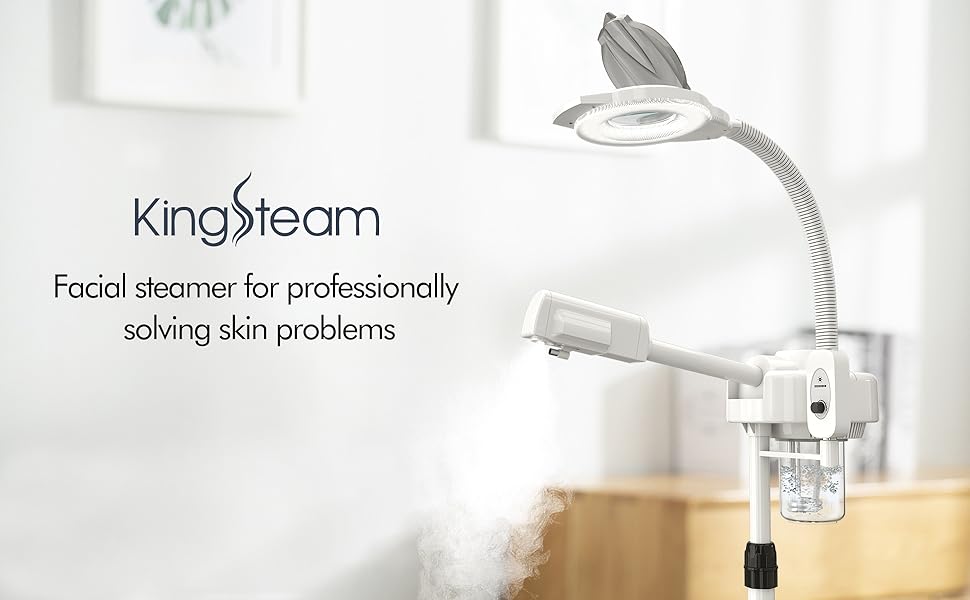 KINGSTEAM Professional Facial Steamer & Magnifying Lamp 2