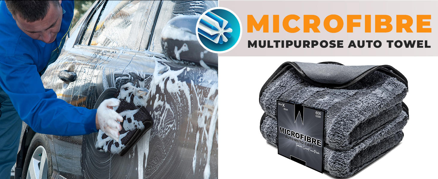 Towelogy® Microfibre Car Drying Cloths with Hybrid Twist Loop