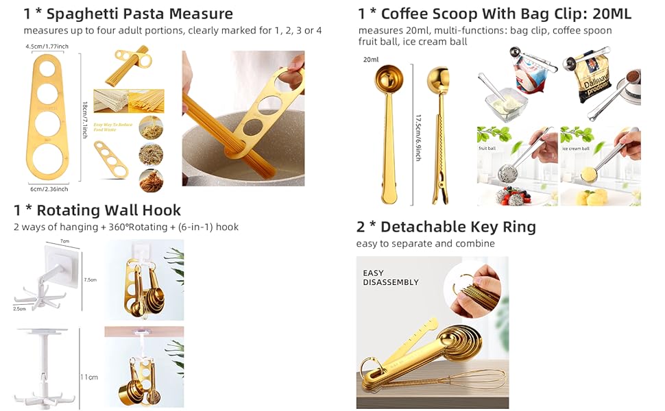 spice measuring cooking sets