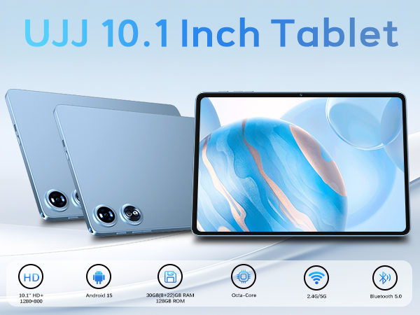 新品　Android15 タブレット 30GB+128GB+2TB 5GWiFi Android 15 Tablet 30GB RAM 128GB ROM 2TB Expand, 10 inch