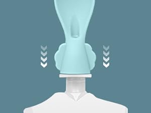 baby spoon top, attachable, easy feeding, aqua