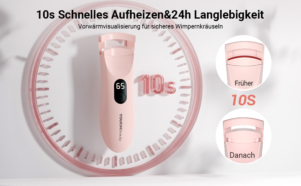 Rechargeable eyelash curler