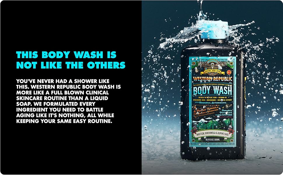 Western Republic Body Wash With Anti-Aging Ingredients