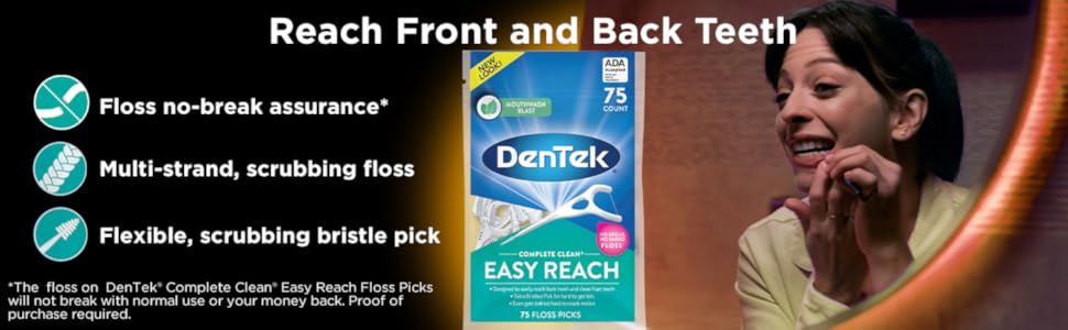Dentek Complete Clean Easy Reach Floss Picks