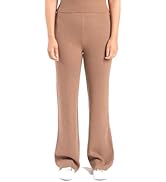 Karen Thomas 100% Cashmere Ribbed Wide Leg Lounge Pants: Ultra soft, Breathable, Stylish Loungewe...