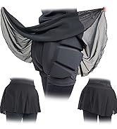 SKATING SPIRIT Padded Skating Shorts Protective Crash Pants Built-in Mash Skirt Covering Tailbone...