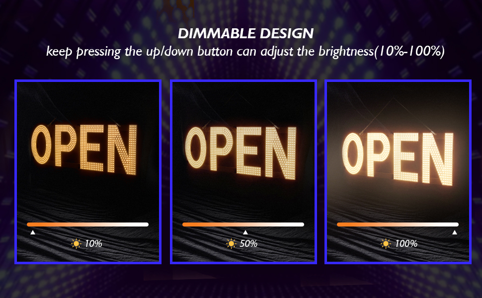 LED Open Sign for Business