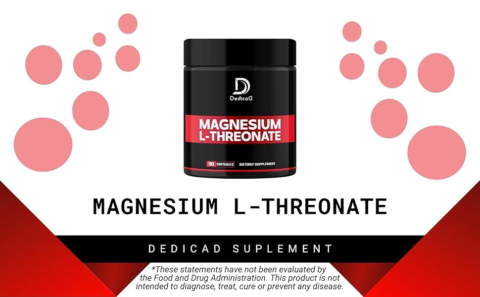 2000mg Magnesium LThreonate Capsules 90 Capsules 144mg Elemental Magnesium per