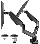 Dual Arm Monitor Stand – Adjustable Gas Spring Desk Mount for 13
