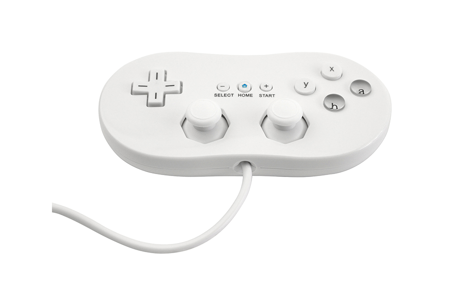 OSTENT Wired Classic Controller for Nintendo Wii Remote