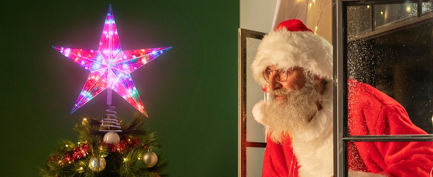 christmas star tree topper