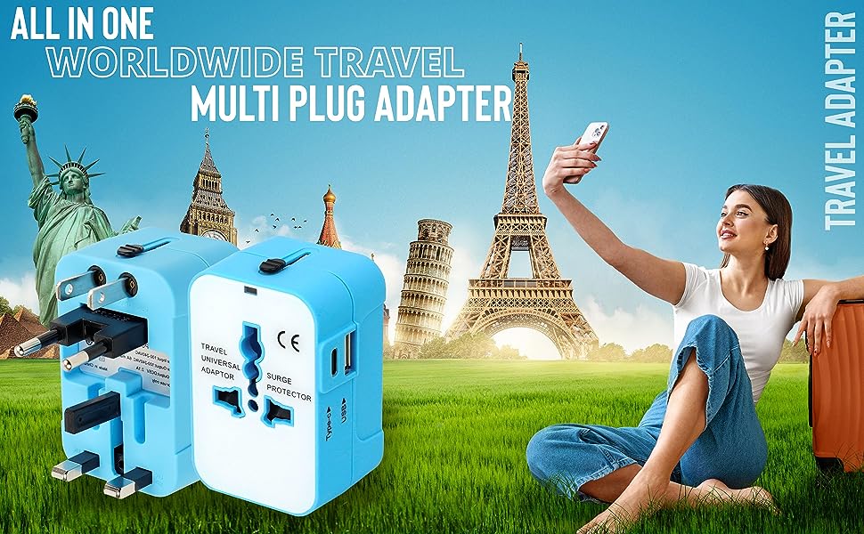 Travel Plug Adapter  International Power Plug