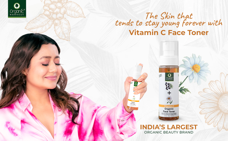 Organic Harvest Skin Illuminate Vitamin C Face Toner for Glowing