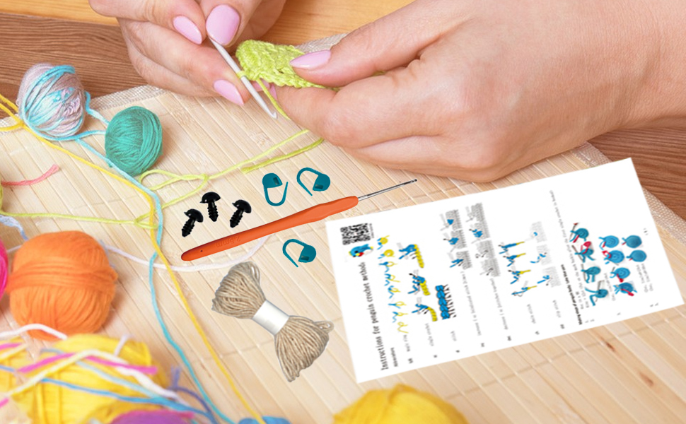 Amazon.com: CvYamku Crochet Kit for Beginners, Crochet Animal Kit ...
