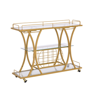 gold wine carts