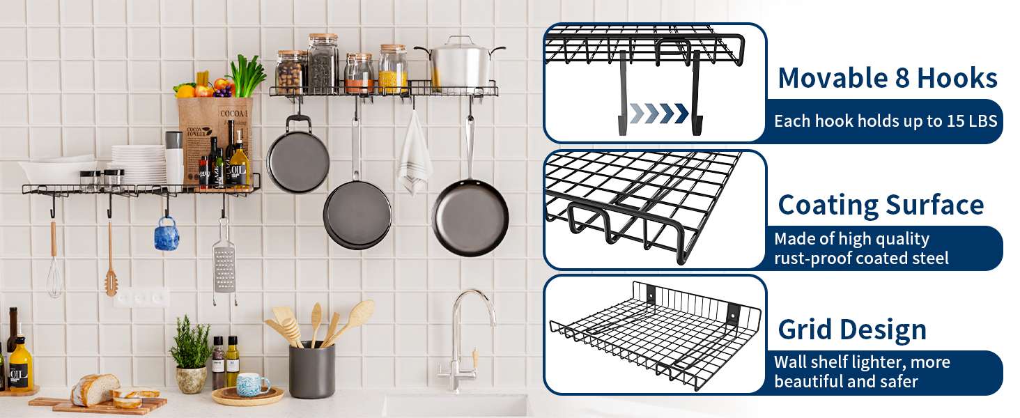 wall mounted shelves