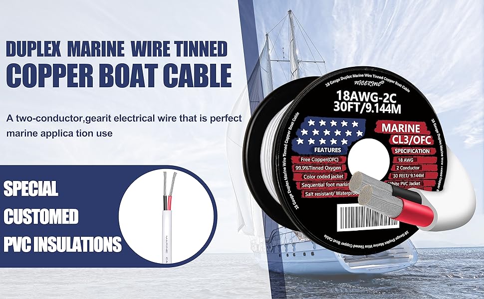 Marine Wire Tinned Copper Boat Cable