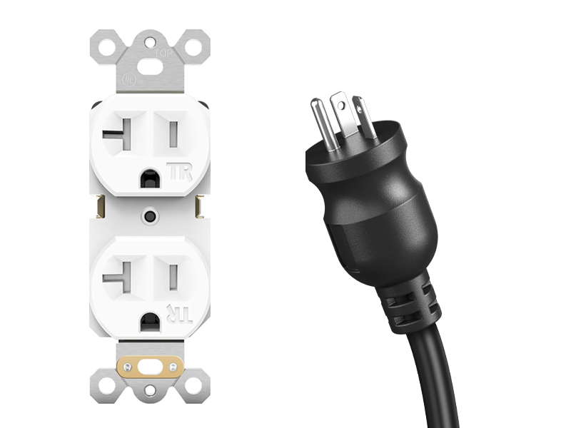 JUNNUJ Heavy Duty 20 Amp Surge Protector 4800J, Garage Metal 8 Outlets 12 Gauge