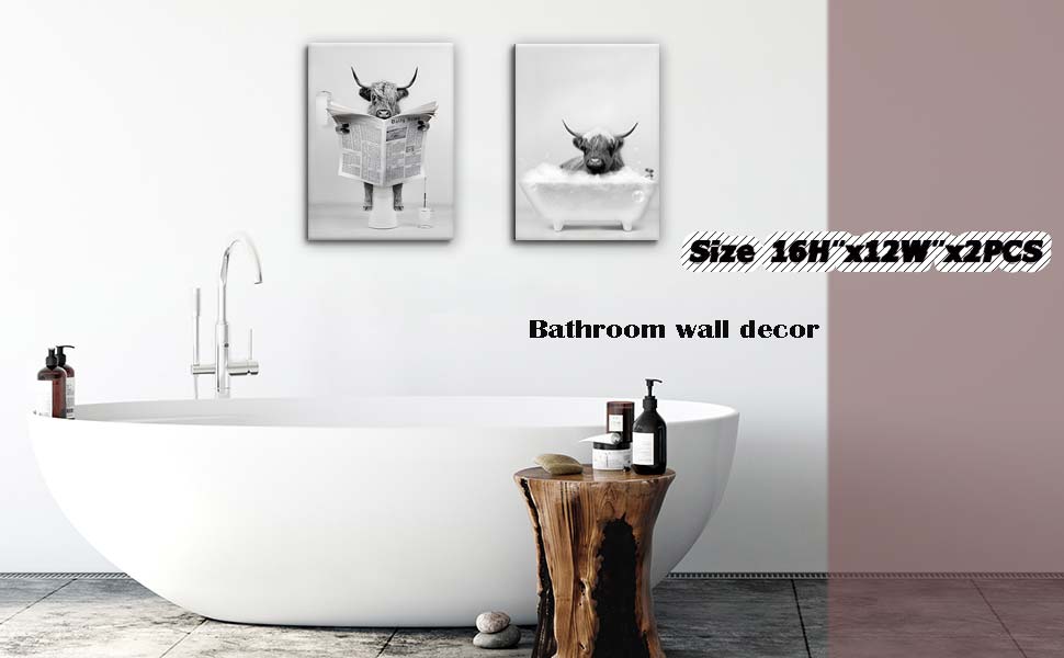 Bathroom wall effect