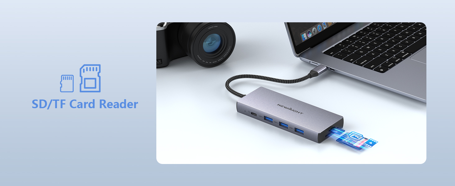 Newmight Stations d'accueil USB C Double Moniteur, 9 en1 Dual HDMI