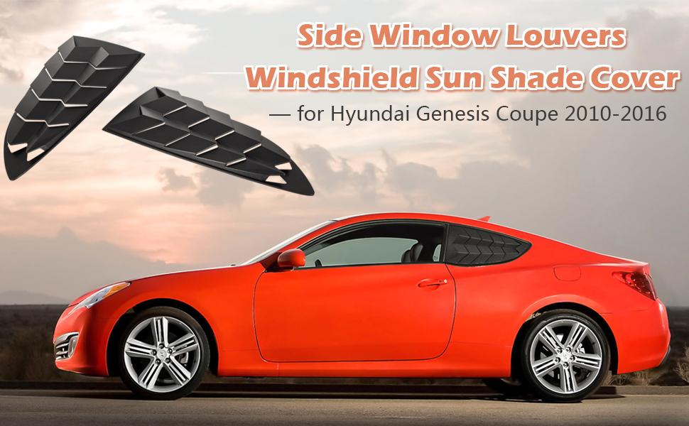 Side Window Louvers Windshield Sun Shade Cover for Hyundai