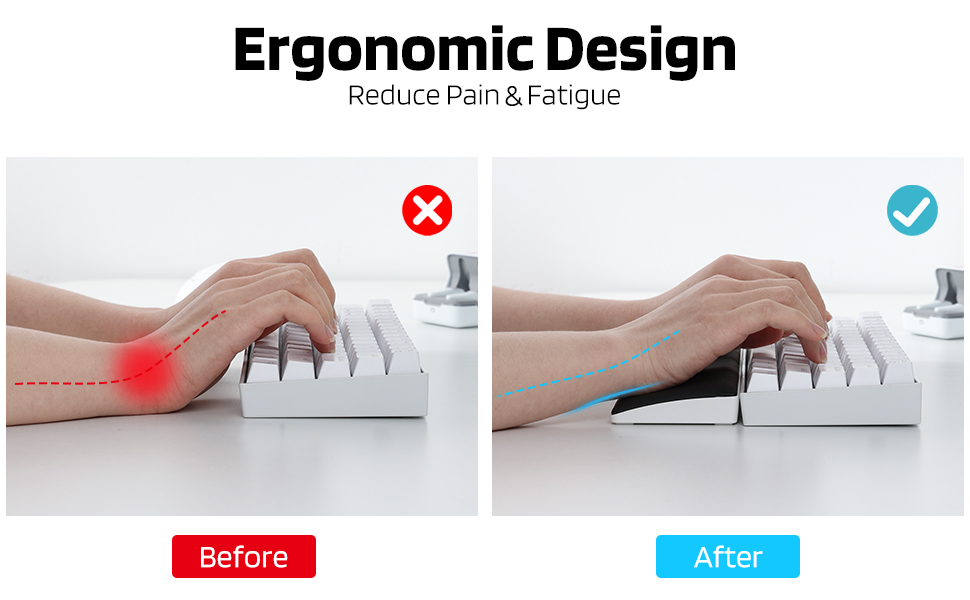 LTC Keyboard Wrist Rest, Cushion Support Pads for Compact