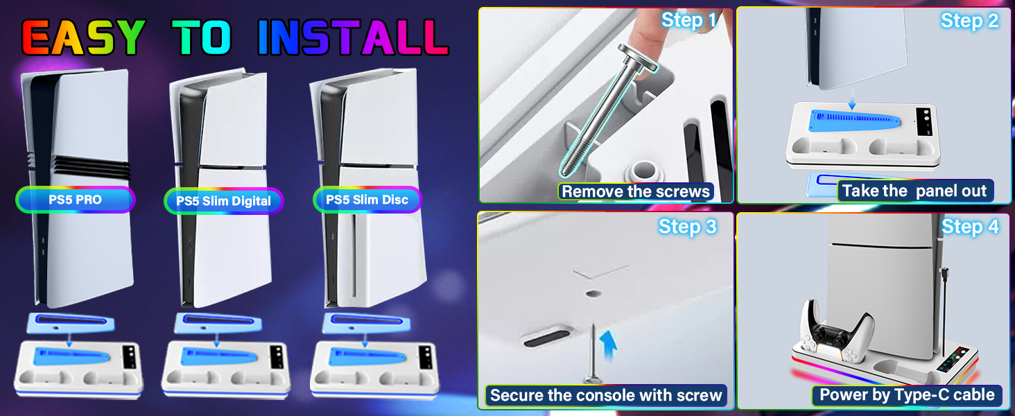 ps5 cooling station stand