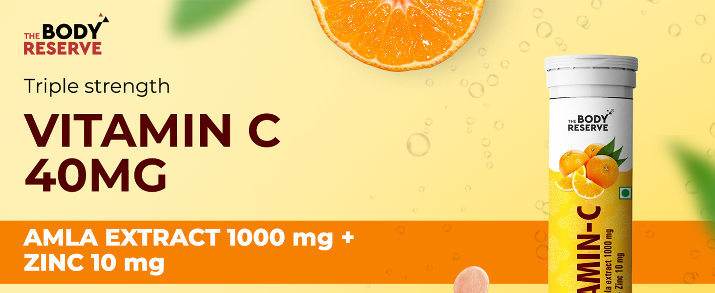 Vitamin C Effervescent Tablets made from amla extract 1000 mcg