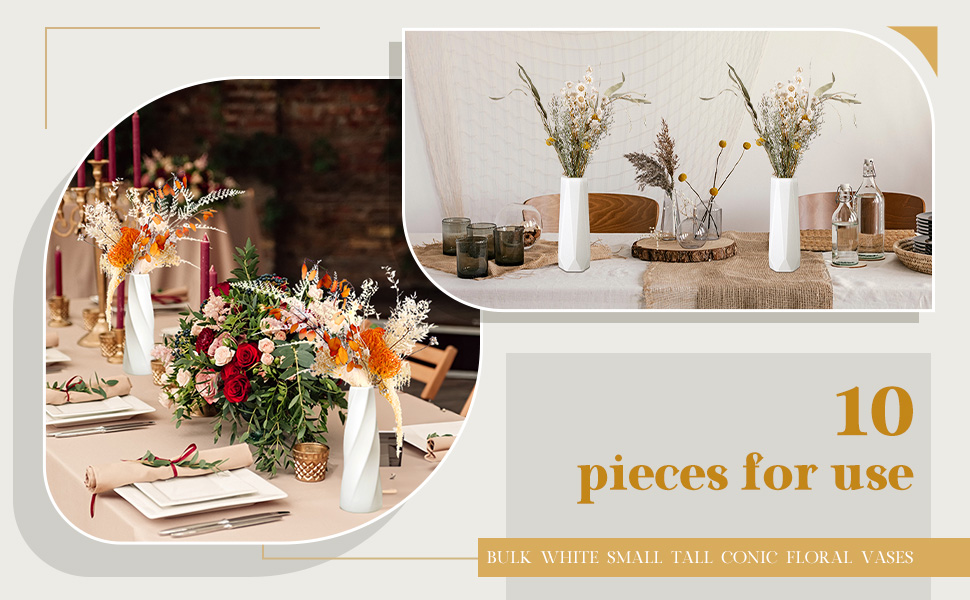 10 Pack Composite Plastic Flower Vases B... 26 1