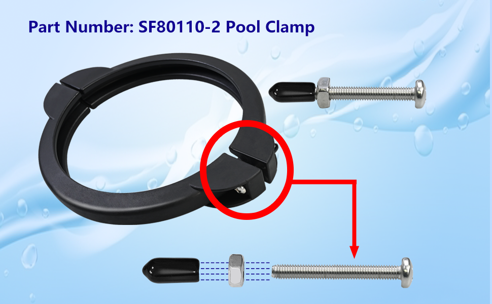 Vsttar SF801102 Pool Clamp Collar Ring Replacement Part