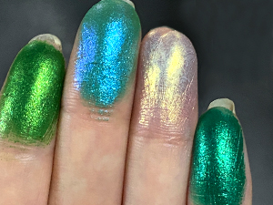 Afflano Multichrome Green Eyeshadow Palette, Matte Shimmery Chrome Green Glitter Eyeshadow