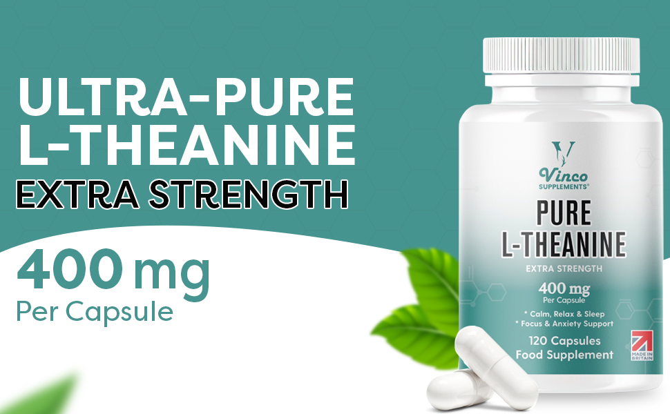 Vinco L-Theanine Supplement - 400mg x 120 High Strength L Theanine - Which Brand Is The Best L Theanine