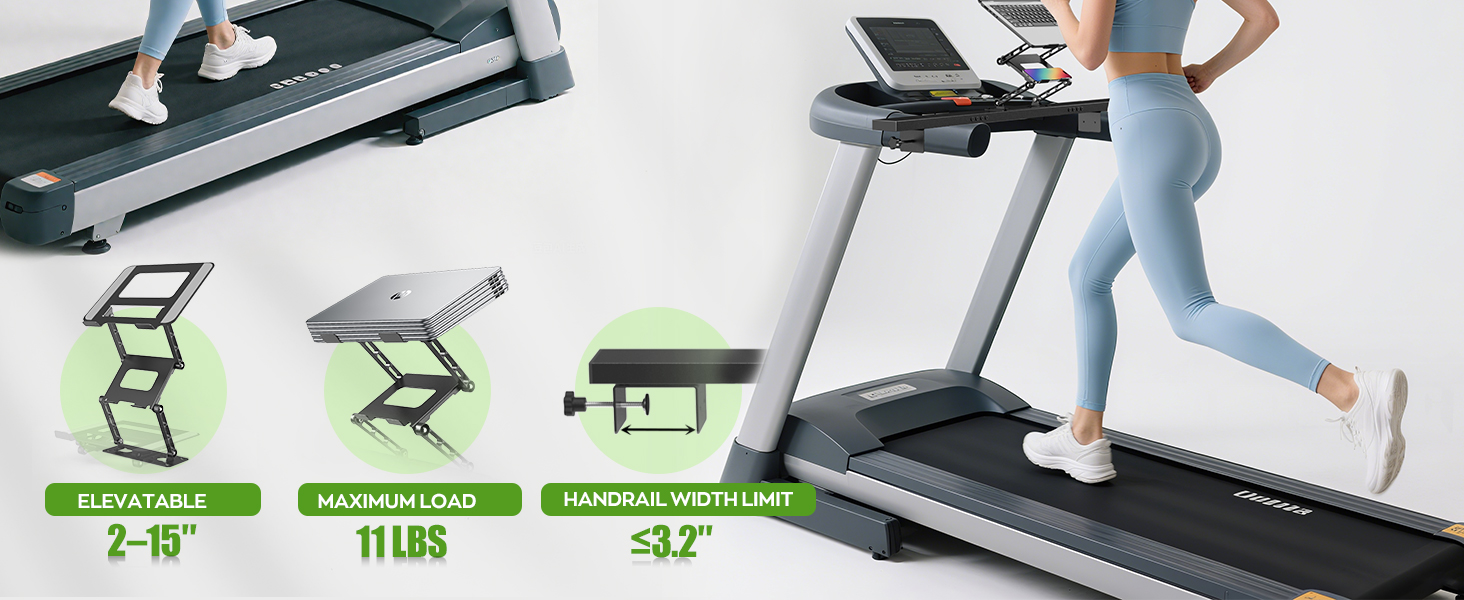 laptop holder for treadmill