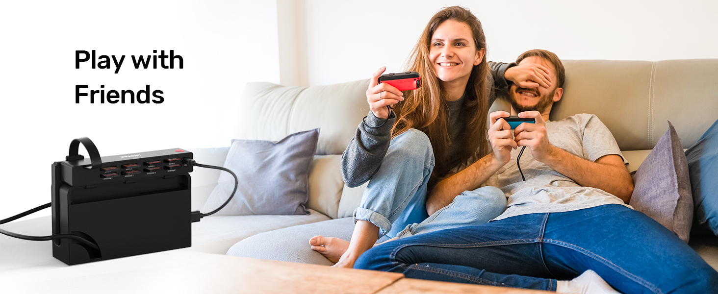 Unitek Switch Game Card Reader, 8in1 Game Cards Switcher