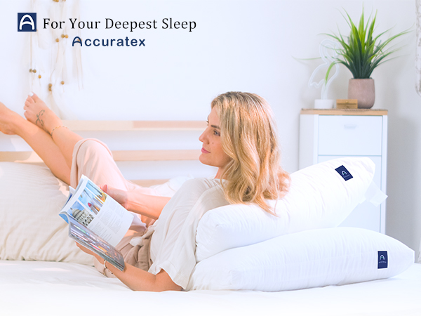 Amazon.com: ACCURATEX Pillows Standard Size Set of 2, Hybrid