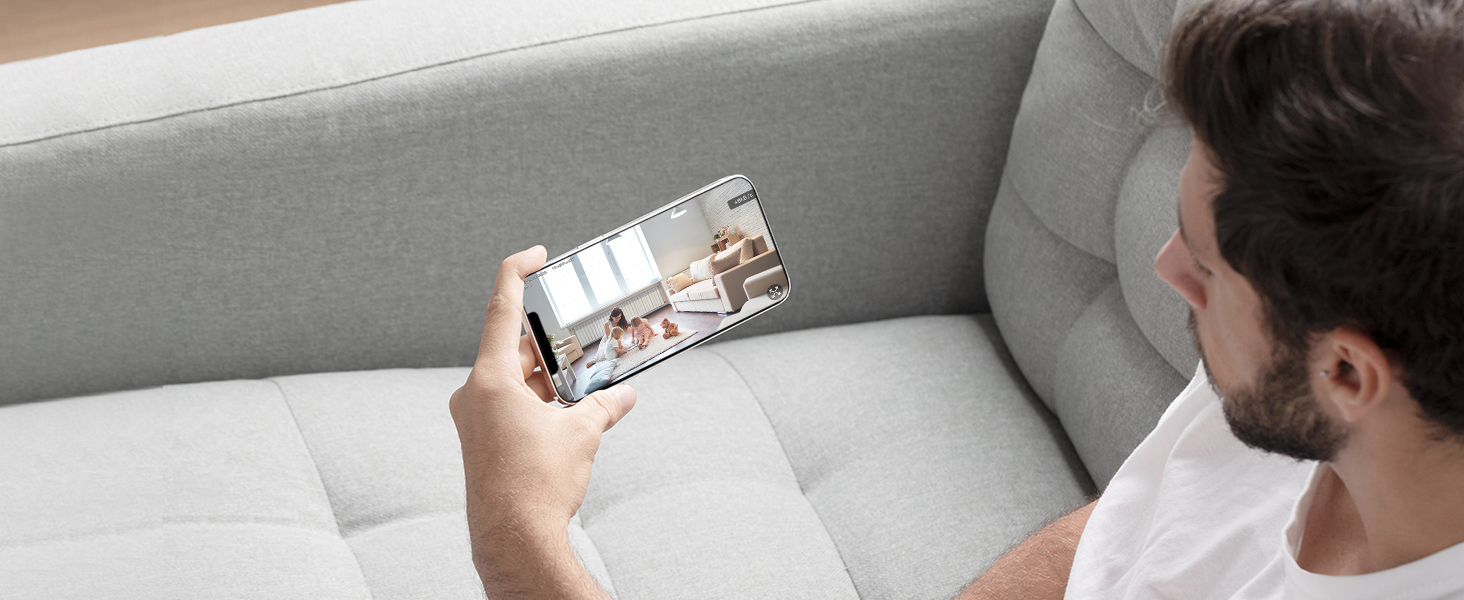 SANNCE WiFi Caméra De Surveillance IP Caméra Sans Fil 3MP 2 Caméras De Vidéosurveillance Sécurité Intérieur Extérieur Wireless Caméra Bullet Blanc 23 7