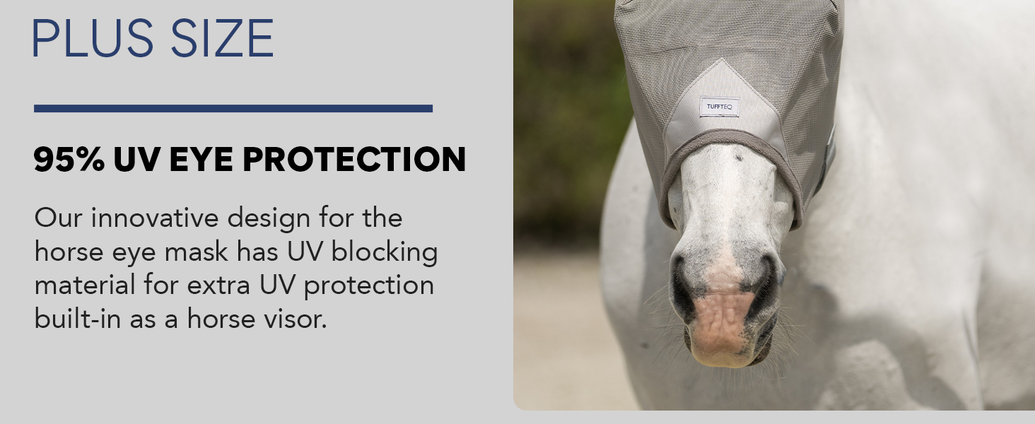 Luminous Horse Fly Mask provides durability and comfort for long-lasting wear breathable fabric