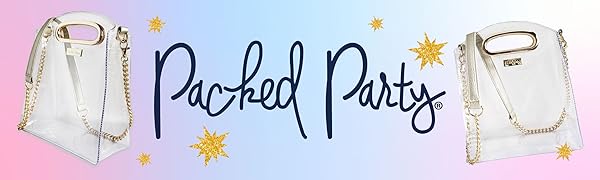 Amazon.com: Packed Party Clear Stadium Crossbody Bag; Women