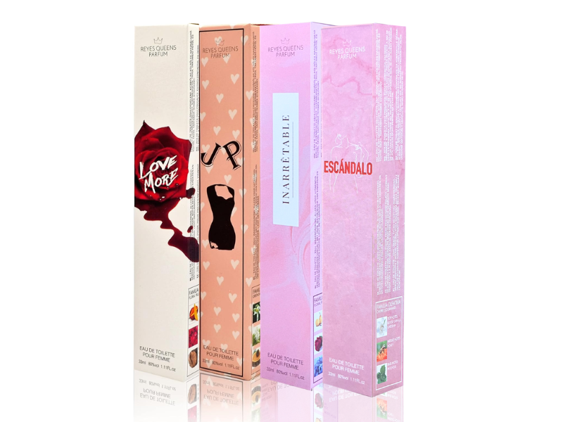 Set pack water cologne Parfums vrouw vrouwelijke tas reisdatum romantische liefde