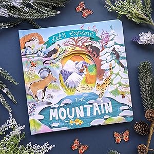lets explore the mountain; lift the flap book; children's picture book; kids interactive book;