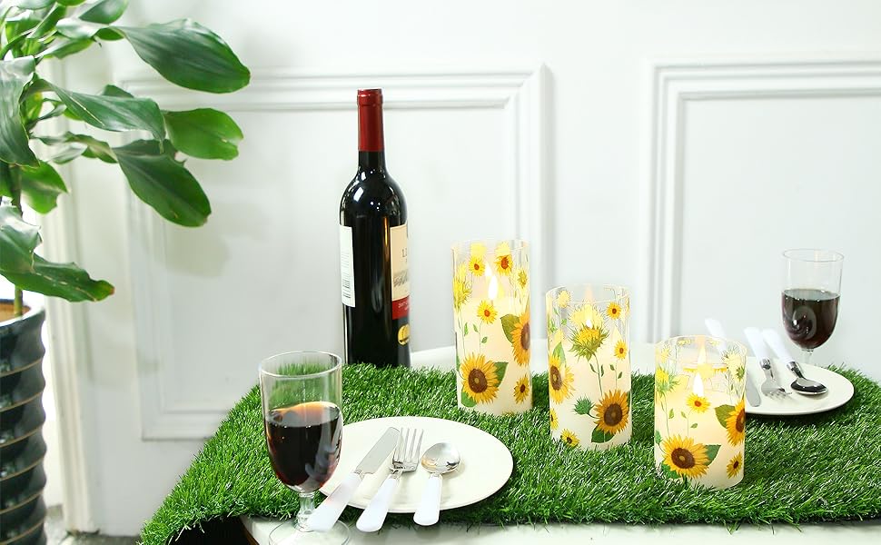 XLX TURF Grass Table Runner 12 x 36 Inch, Green Artificial